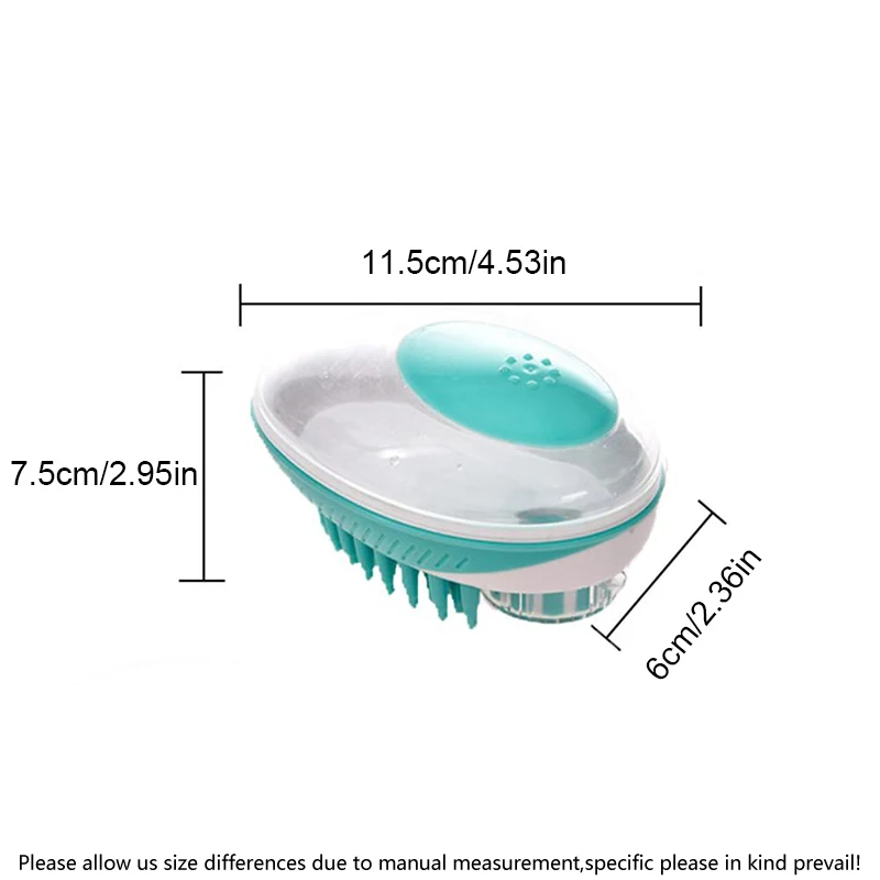 Pet Bath Brush Comb Silicone Dog SPA Shampoo Massage Puppy Shower Hair Removal Cats Cleaning Grooming Tool | Дом и сад