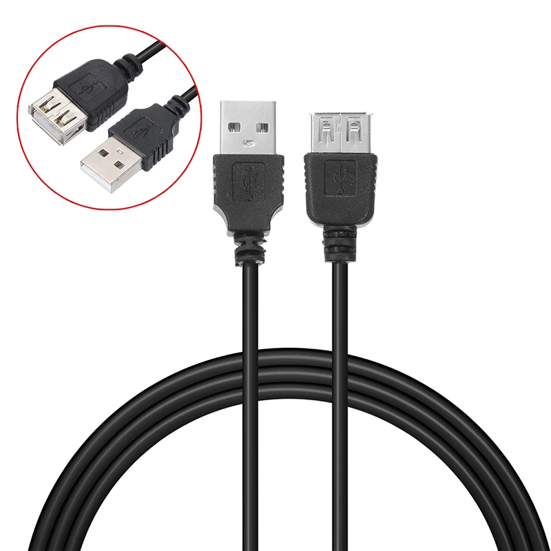 Новейший 70 см черный USB 2,0 кабель-удлинитель высокое качество А-папа Женский USB удлинитель Кабель для зарядки и передачи данных Шнур Mayitr