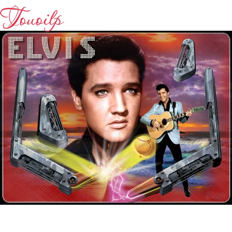 

Алмазная 5D картина TOUOILP, вышивка Elvis 5d, алмазная вышивка «сделай сам», мозаика, 3D вышивка крестиком, 100% полная квадратная и круглая вышивка