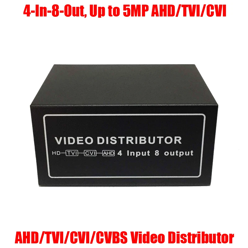 4 на 8 из AHD TVI CVI BNC разъем аудио/видео компонентов 8CH видео разветвитель для