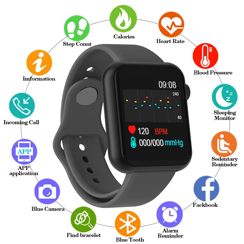 2020 New the mens' watches Heart Rate Watch Smart Wristband Sports Watches Waterproof Women Digital Watch for Android IOS Phone