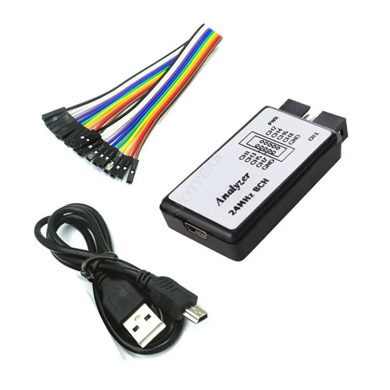 

24MHz 8 Channel 24M/ seconds Logic Analyzer Debugger USB Logic Analyzer
