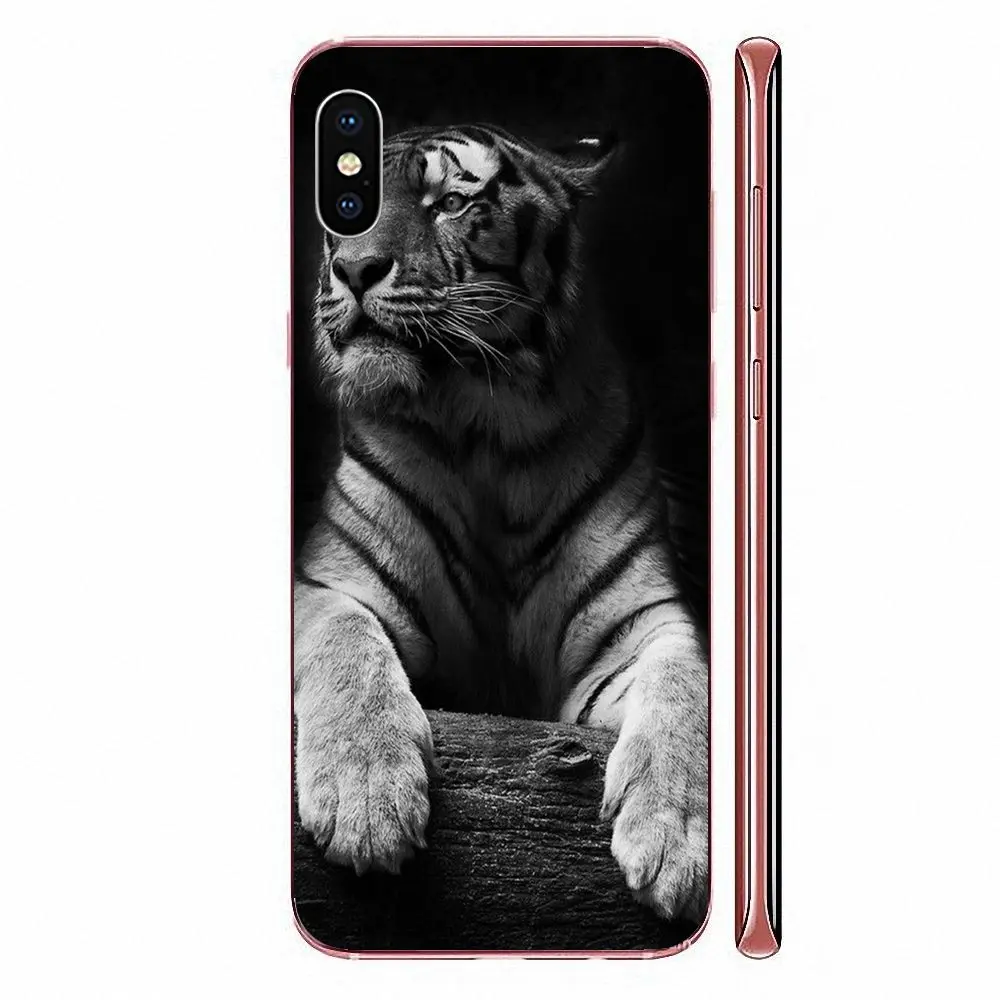 Подарок искусство белый мех с голубыми глазами Тигр для HTC Desire 530 626 628 630 816 820 830 One A9