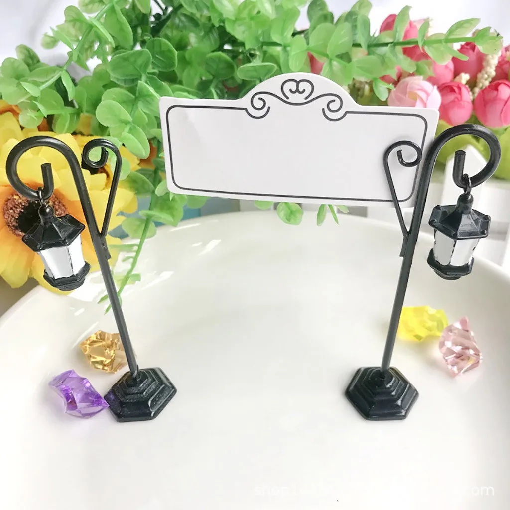 Уличная лампа держатель для карт украшение стола свадебные сувениры|Именные