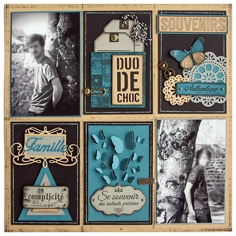 Металлические Вырубные штампы в виде бабочек для скрапбукинга фотоальбома