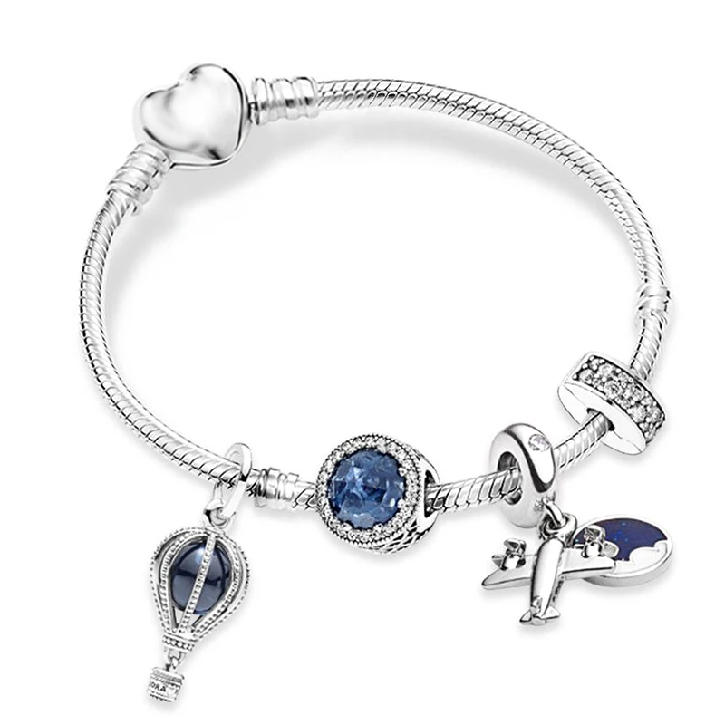 Silver Color Dreamland Charm Bracelets For Women Girls Fit Original Rainbow Murano Glass Beads Brand Bracelet DIY Making Jewelry | Украшения