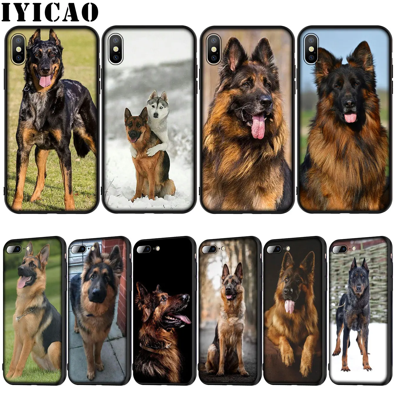 Чехол IYICAO для iPhone 12 Mini XR X XS 11 Pro Max 10 6 6S 7 8 Plus 5S SE мягкий силиконовый чехол с рисунком