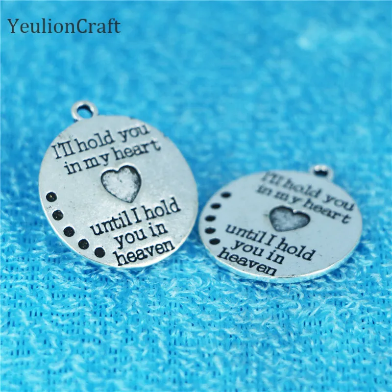 10 шт./лот металлические этикетки с буквенным принтом ручной работы ярлыки для