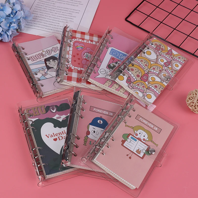 

1PC Cute A6 Binder Notebook Journal Spiral Note Book School Diary