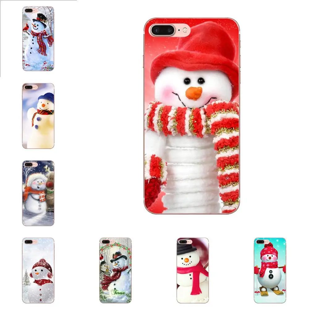 Рождественский снеговик классический для HTC Desire 530 626 628 630 816 820 830 One A9 M7 M8 M9 M10 E9 U11 U12