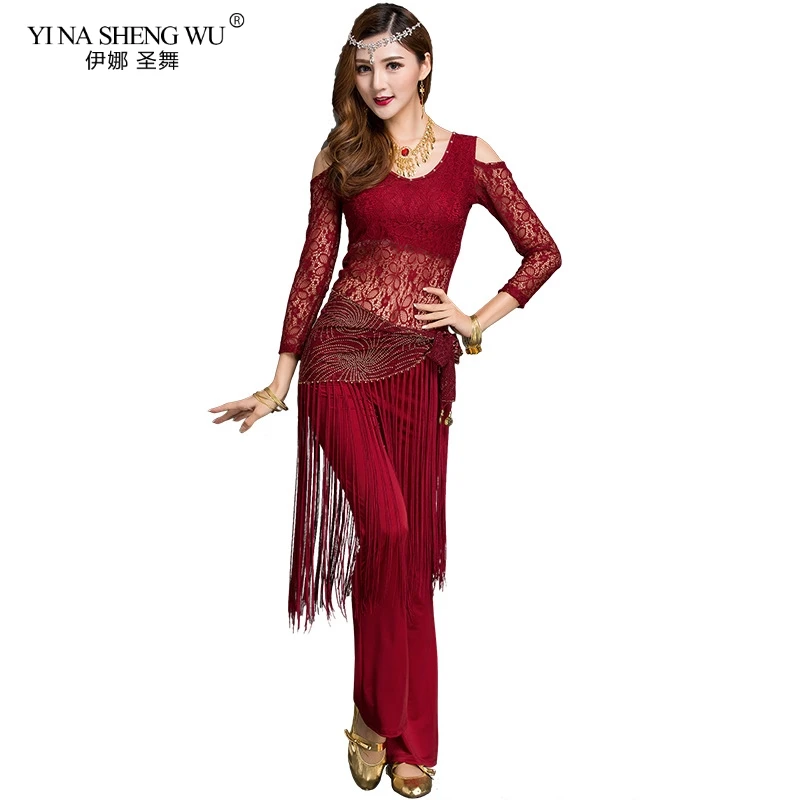 Женский костюм для танца живота тренировочная одежда индийский шарф в Восточном