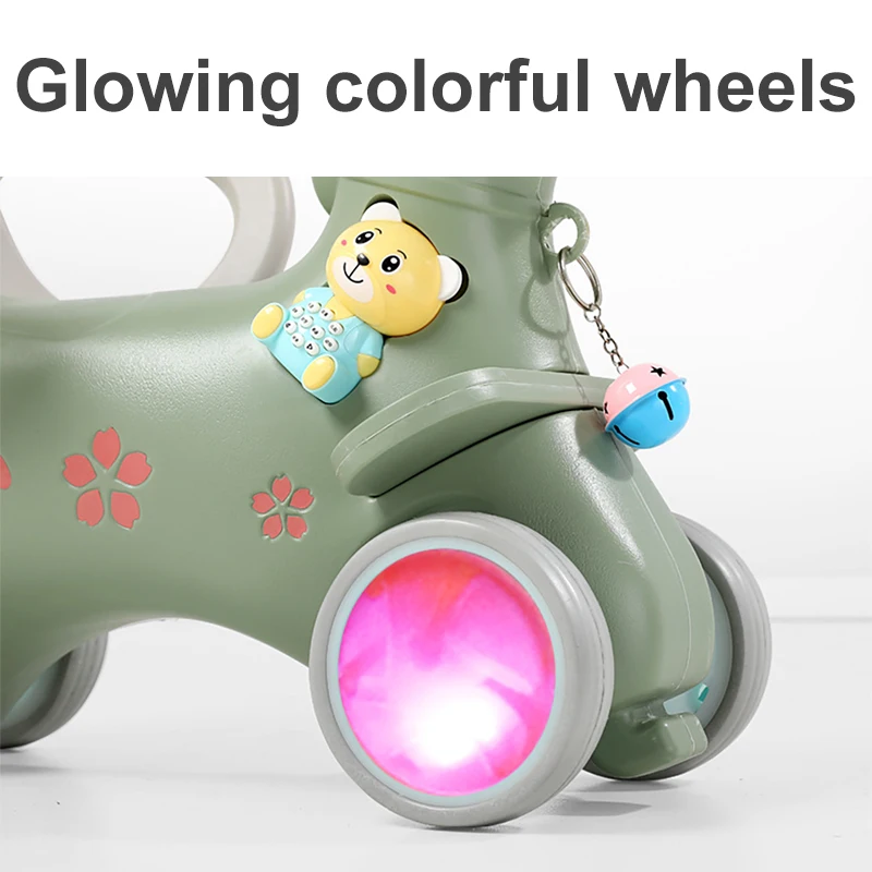 

2 in 1 Shining Kids Horse Stroller Children Rocking Chair Riding Horse Nursery Toddler Playroom Baby Rocker Kids Ride Toy M132