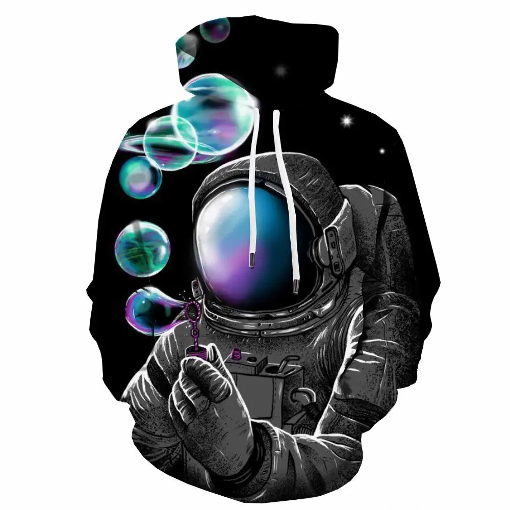 

3d Hoodies Astronaut Sweatshirts men Sky Hoodie Print Universe Sweatshirt Printed Funny Hooded Casual Unisex Funny Pullover New