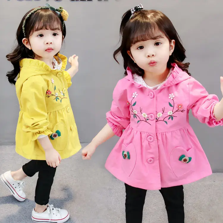 Осенняя хлопковая куртка для девочек в стиле принцессы детская одежда модель 2019
