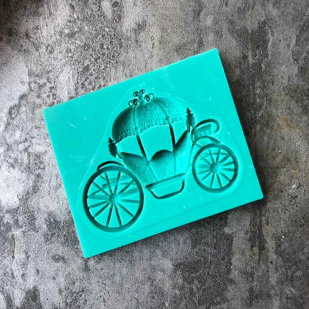 Aouke Carriage Modeling Silicone Mold Kitchen Cake Baking Decoration DIY Epoxy Resin Clay Plaster Crafts | Дом и сад