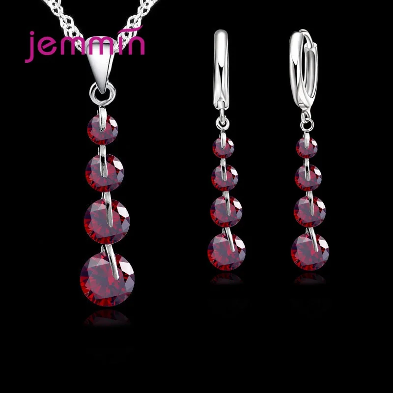 Романтическое ожерелье из стерлингового серебра 925 пробы с подвеской набор