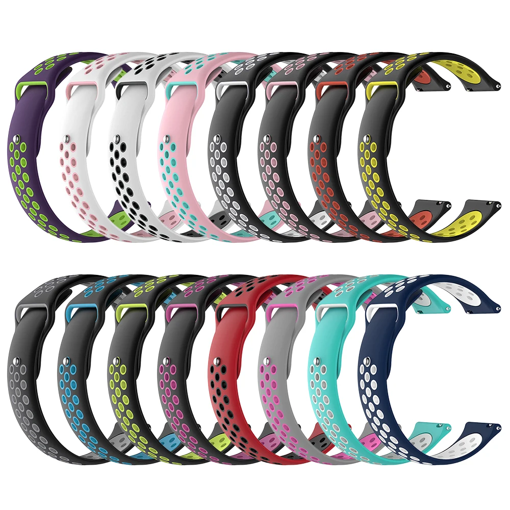 Для samsung gear S3/galaxy Watch 46 мм/gear 2 R380/gear 2 Neo R381/Live R382 двухцветный Повседневный ремешок замена браслета