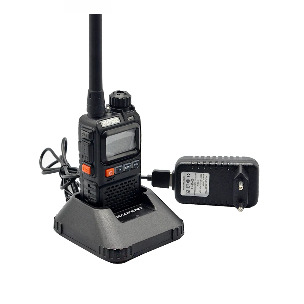 Baofeng BF-UV3R + рация 3 Вт двухстороннее радио портативное CB UHF 400-470 МГц 16-канальный