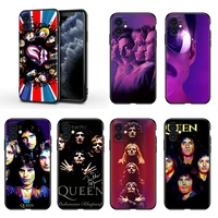 music legend queen for apple iphone 13 12 11 mini xs xr x pro max se 2020 8 7 6 5 5s plus black silicone phone case