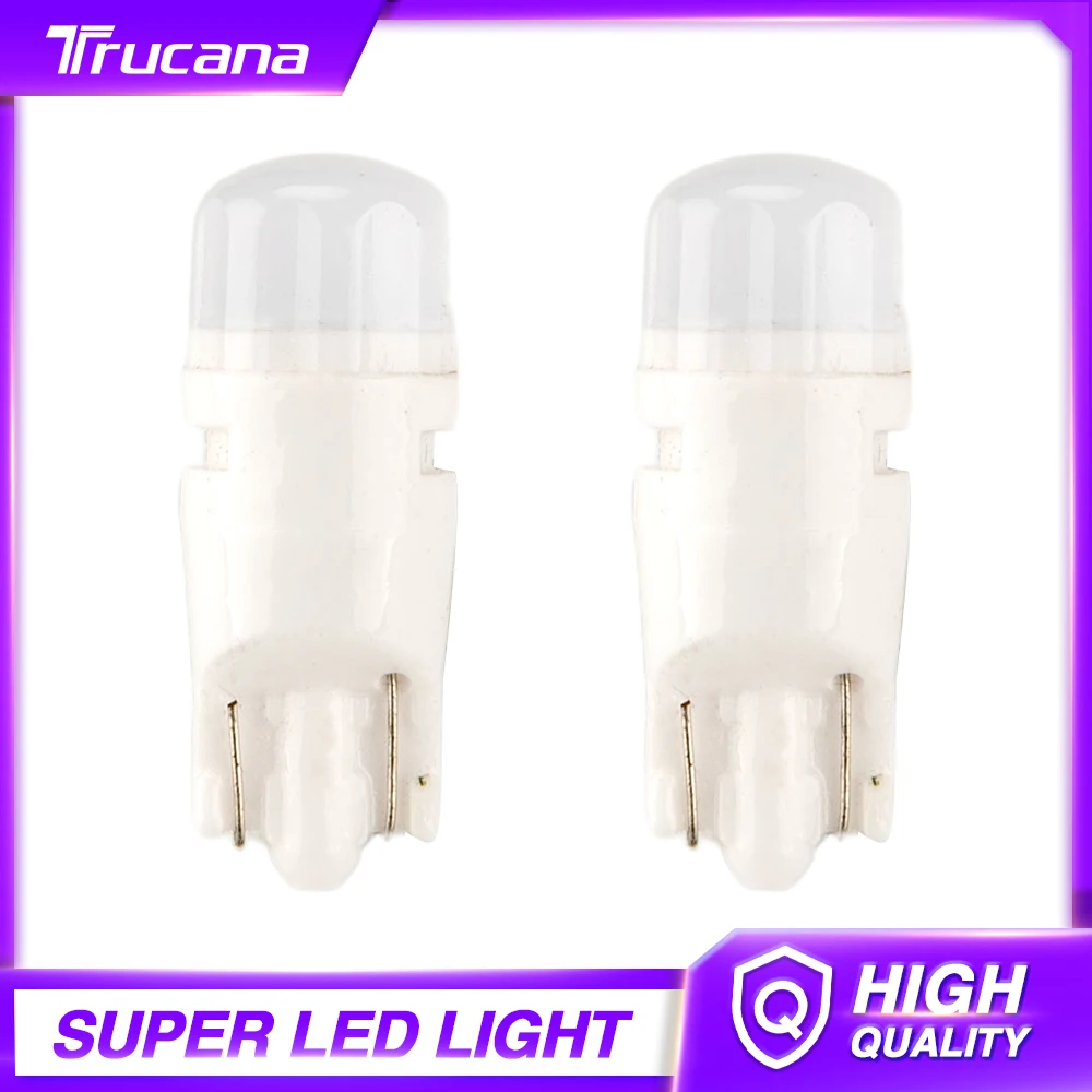 

Trucana 2x W5W LED T10 LED Bulbs Canbus For Car Parking Position Lights Interior Map Dome Lights 12V White Auto Lamp 6500K