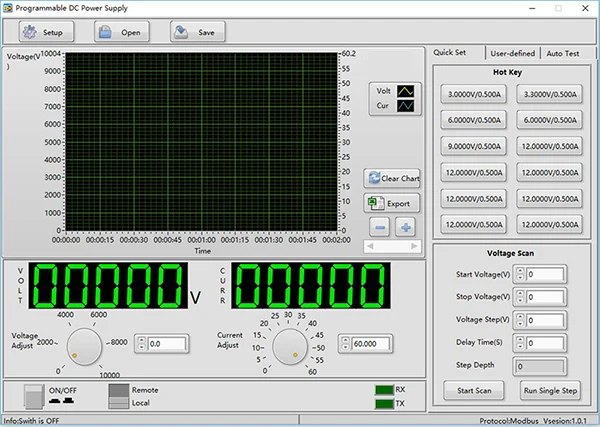 

Twintex PCH600-10HS Programmable 1000V DC Switching Low Current Variable High Voltage Power Supply