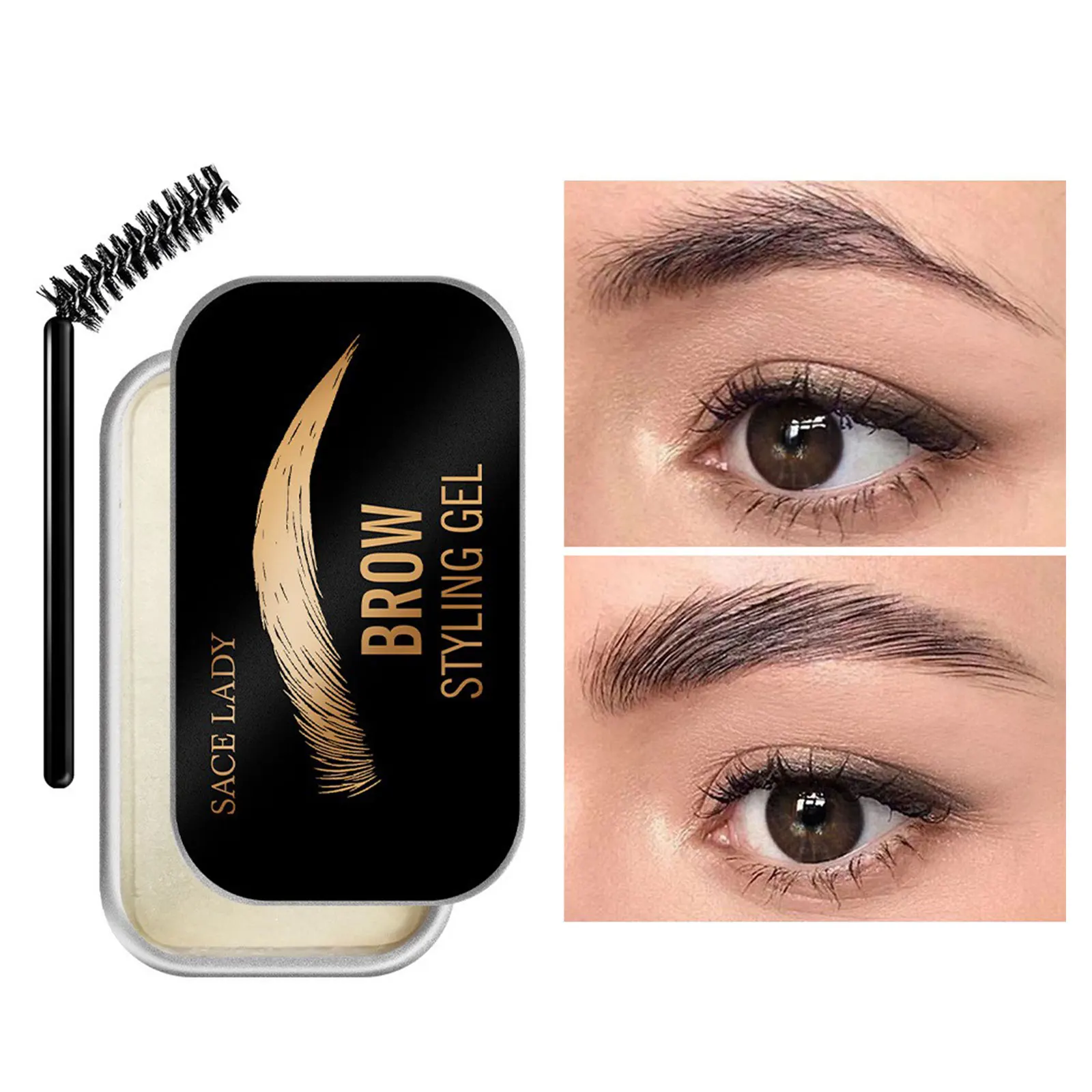 

SACE LADY Brow Styling Gel Brows Balm 3D Eyebrow Lamination Setting Gel Cream Waterproof Eyebrow Enhancer Eyebrow Soap 10g