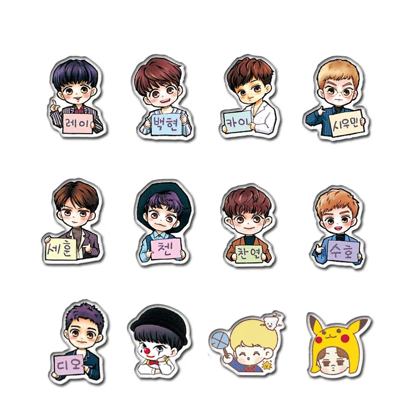 59 ⑤ упак. Kpop Q версия красивые наклейки для мальчиков детей мотоциклы скейтборды