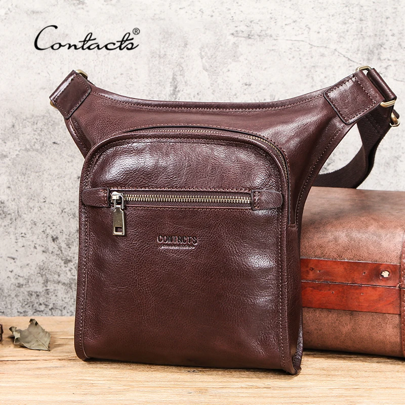 CONTACT'S поясная сумка из коровьей кожи с растительным дублением для мужчин