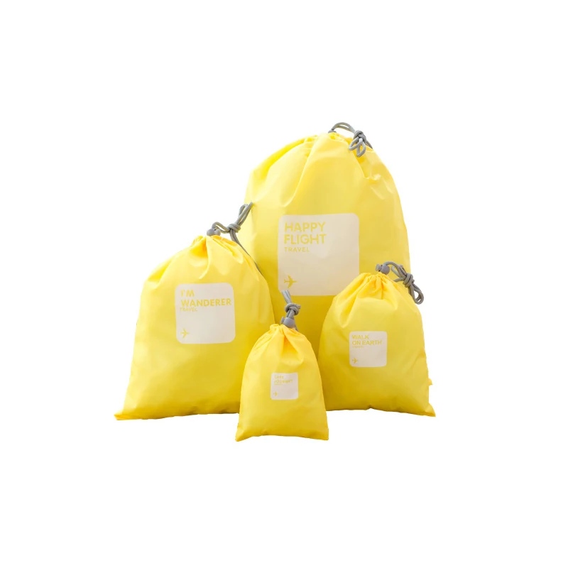 4 шт./компл. аксессуары для путешествий органайзер сумка хранения с завязкой