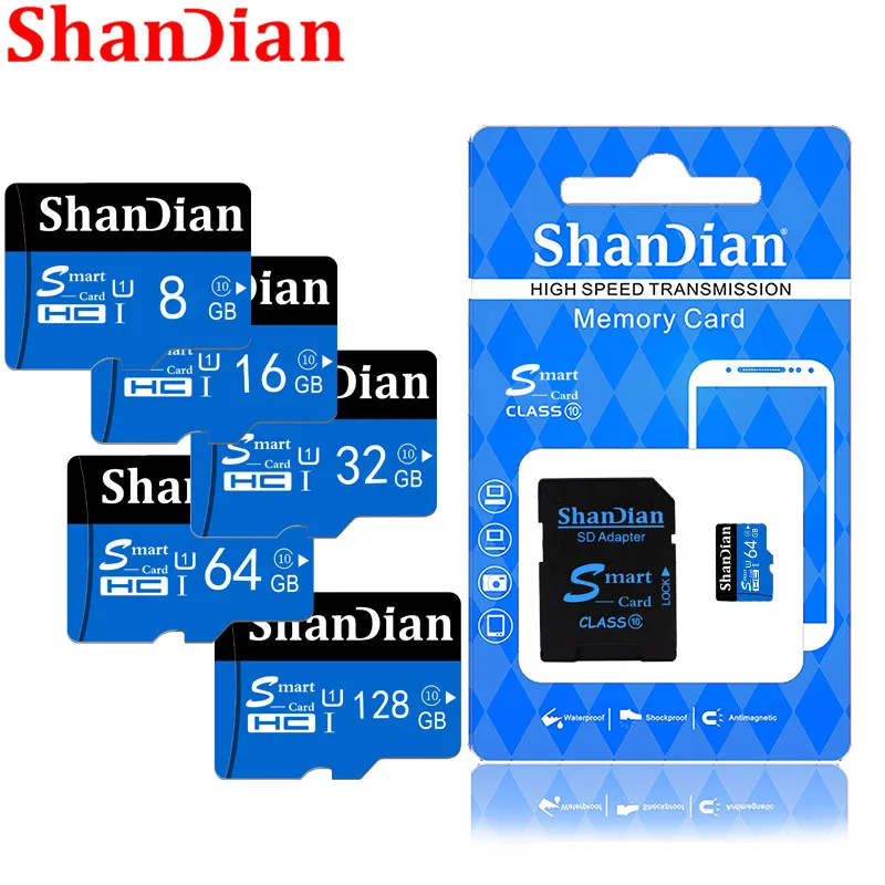 ShanDian карта памяти класс 10 32 ГБ 64 16 8 Гб|Карты памяти| |