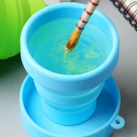 bgln collapsible silicone wash pen art paint watercolor paint painting wash bucket bucket watercolor bucket art supplies