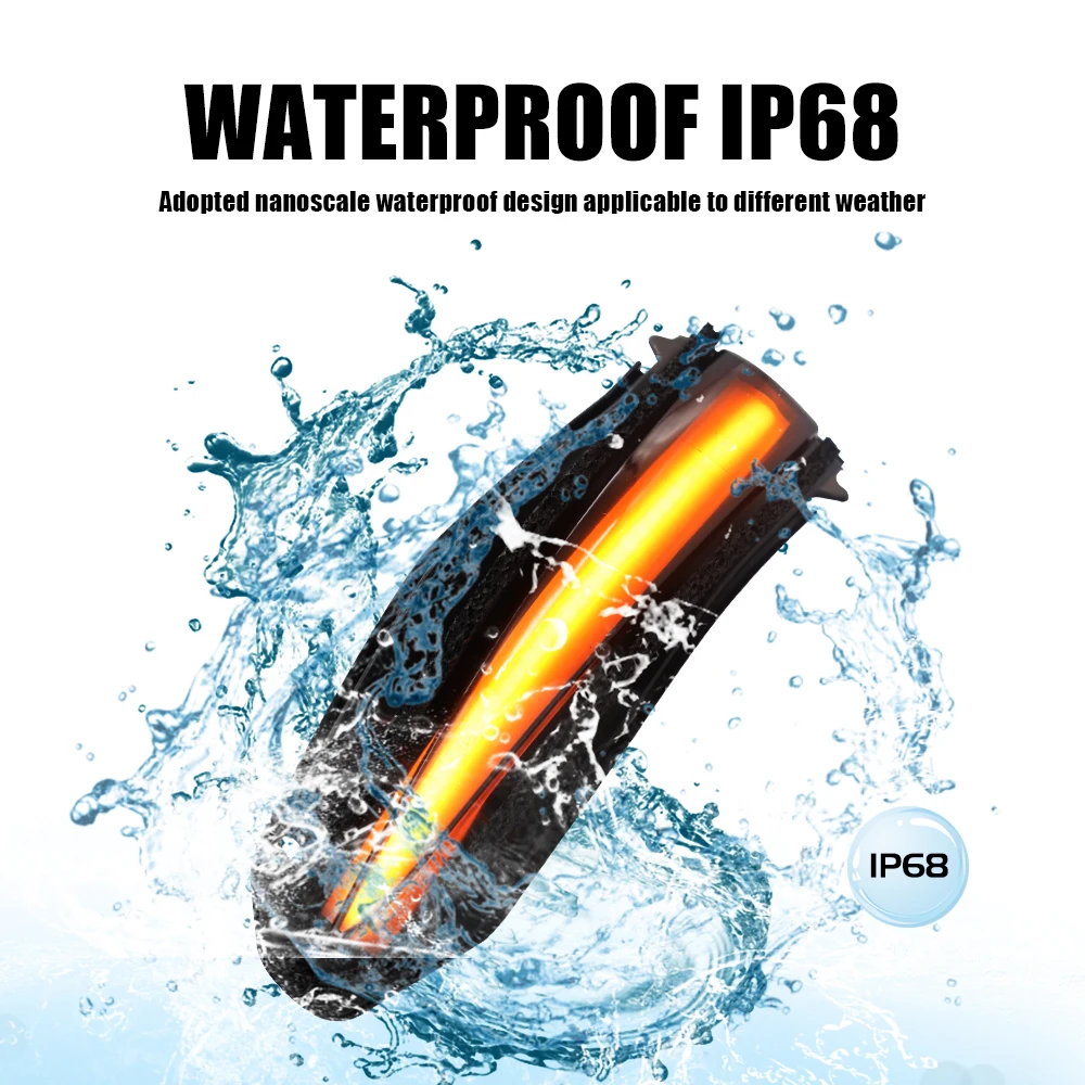 Светодиодная лента динамический Поворотный Светильник Sgianl боковая зеркальная