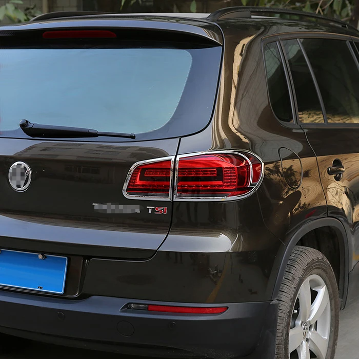 Для Volkswagen Tiguan 2013 2017 ABS хромированные передние и задние Головной фонарь абажур для