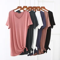 women cotton nightgowns large size summer short sleeve night dresses plus size sexy sleepwear loose nightdress home clothes