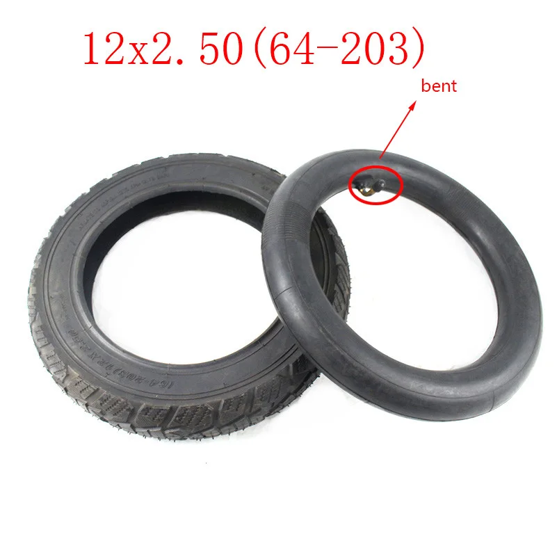 inner and outer tire 12x2,50(64-203) пневматическое колесо шины высокого качества 12 дюймов, электровелосипед внутренняя камера колеса 12*2,50 давление в шинах - Цвет: inner and outer tire