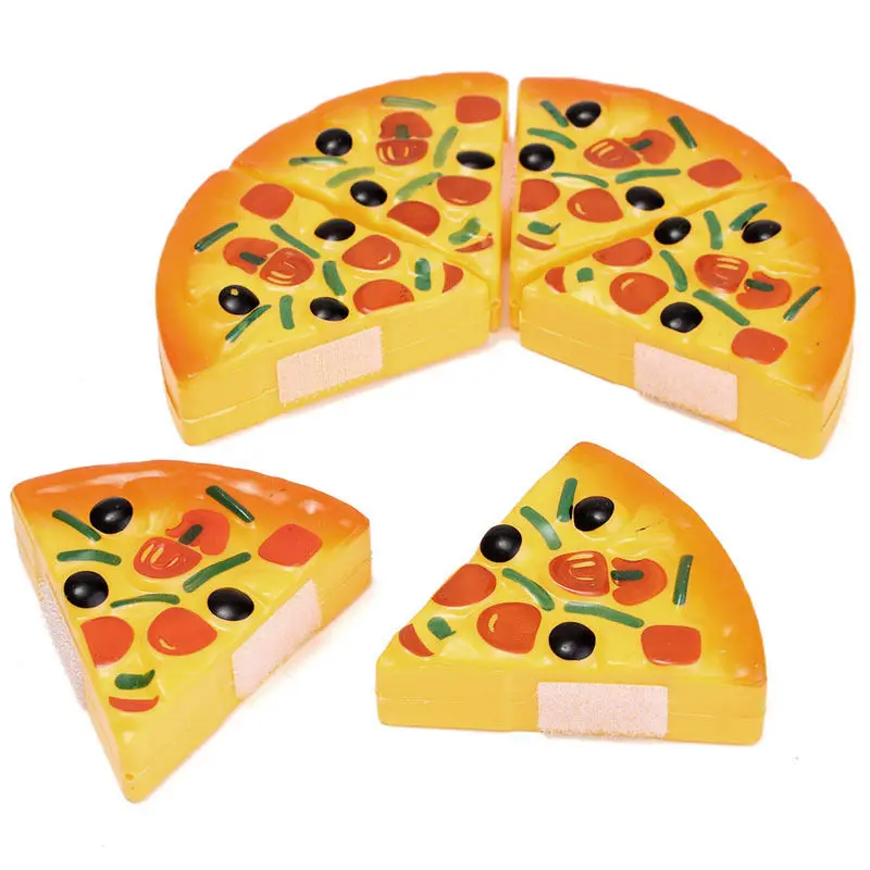 6 шт. Детская кухня пластиковая пицца картошка фри нарезка еды кухонные