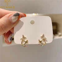 xiyanike butterfly earrings gold elegant multi layer lovely small stud earrings for women 2020 fashion jewelry accessories