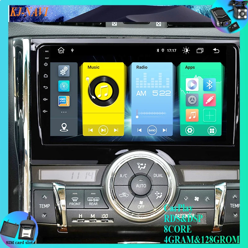 

Магнитола для Toyota Reiz 2011-2016, автомобильное радио, мультимедийный видеоплеер, навигация GPS, DSP, Android 11, без dvd, 2din