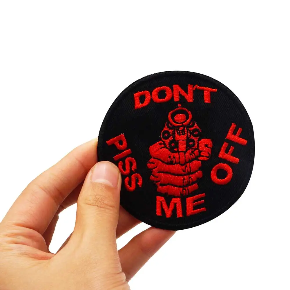 Не отбрыкиваться нашивка оружие вышитая аппликация этикетка для шитья панк