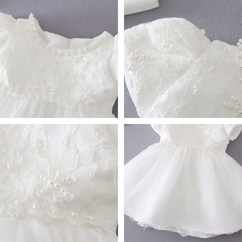 Высококачественное платье IYEAL для новорожденных принцесс девочек крещения дня