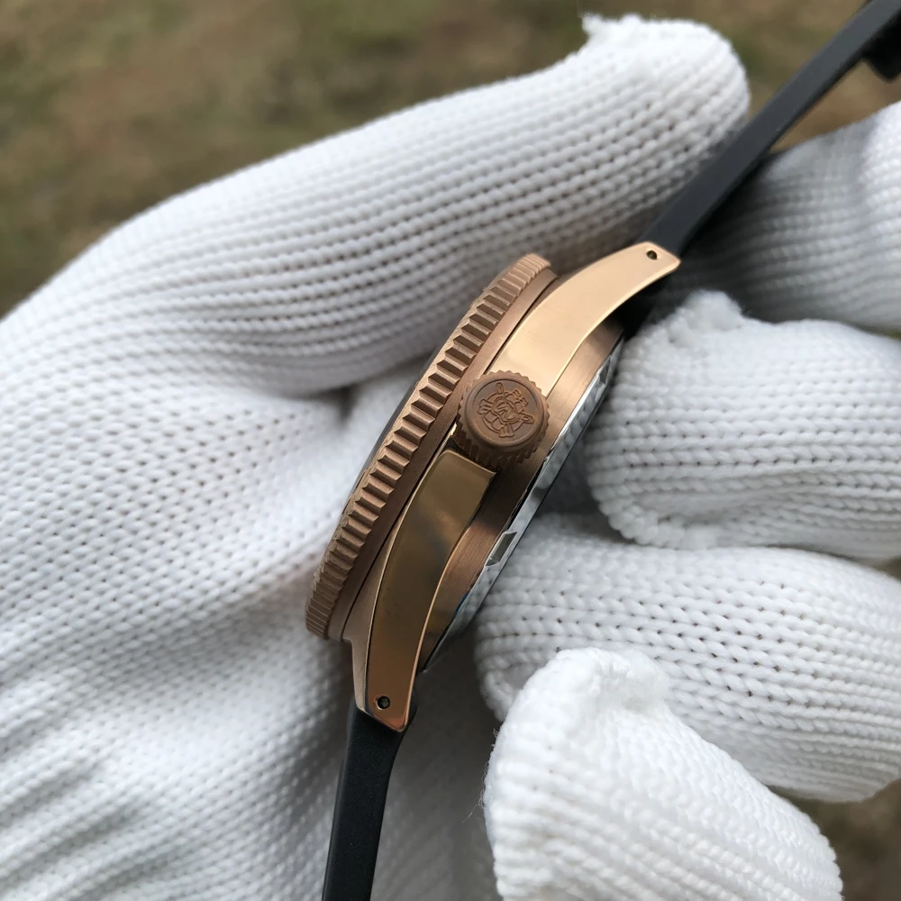 Мужские часы STEELDIVE 1962S Германия CuSn8 бронзовые механические мужские