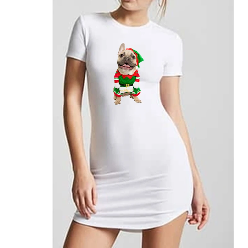 Дизайнерское платье для женщин с принтом О образным вырезом Haut Femme женское