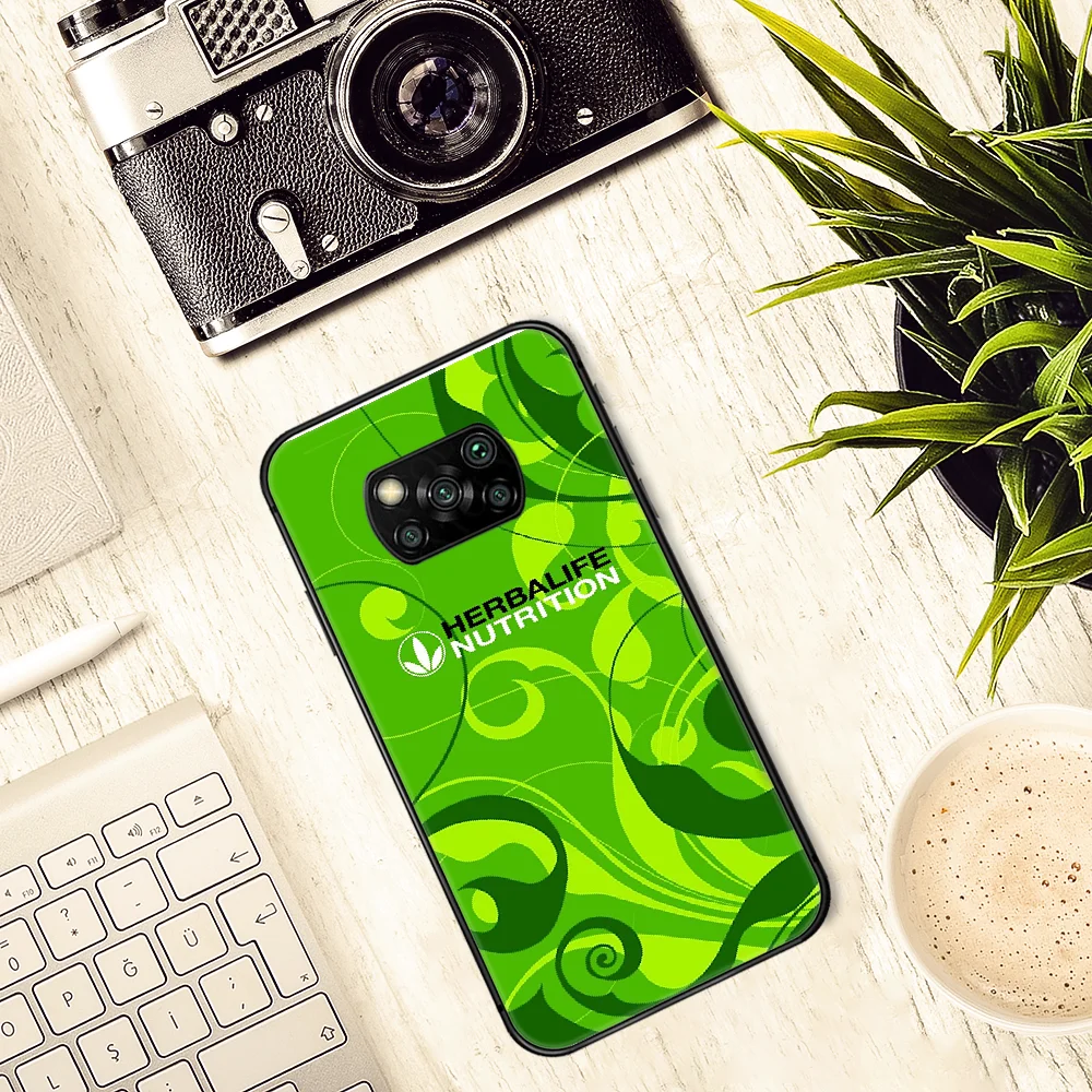 

Herbalife Brand Phone case Cover Hull For Xiaomi Mi A2 A3 8 9 9T Note 10 Se Lite Pro black Bumper Silicone Waterproof Pretty