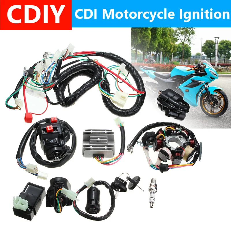 125cc 150cc 200cc 250cc Байк квадроцикл электрика Zongshen Lifan Ducar бритва CDI жгут проводов