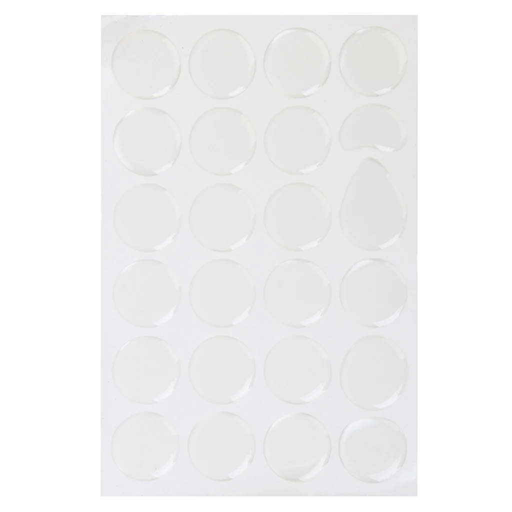 

100pcs 1" Crystal Clear PVC Adhesive Circles Bottle Cap Stickers Craft DIY