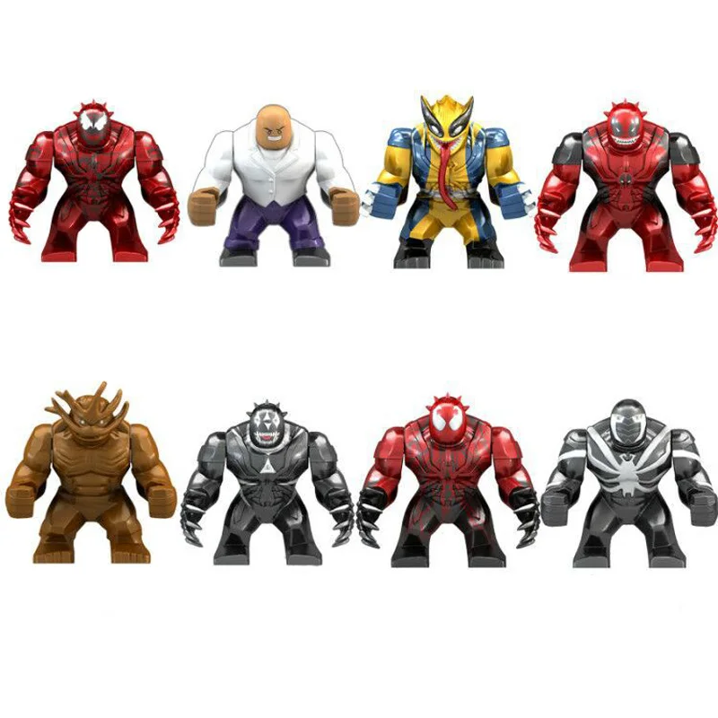 Куклы супер Герои 8 шт. маленький конструктор Аниме Фигурка сделай сам Тор