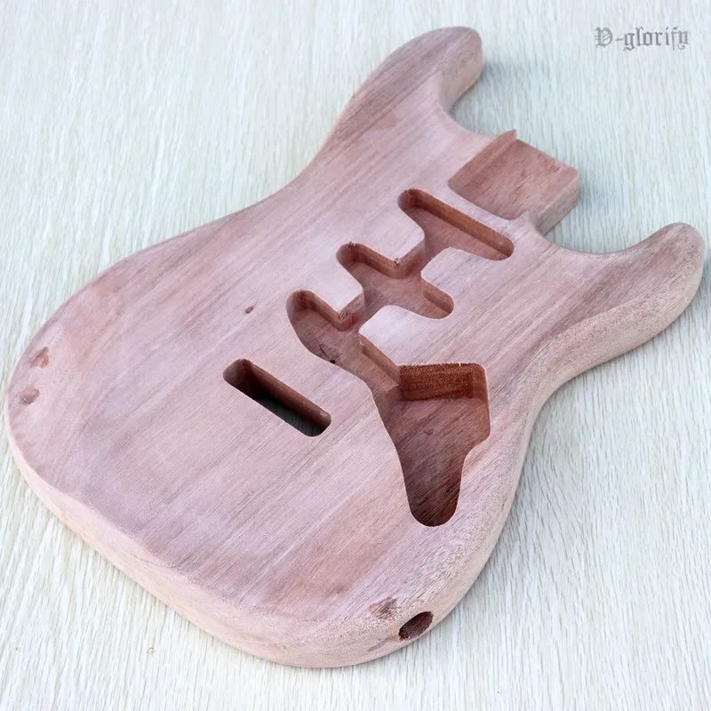 Один Кусок Красного дерева ST электрогитара тела незавершенный DIY корпус гитары тела электрогитары аксессуары