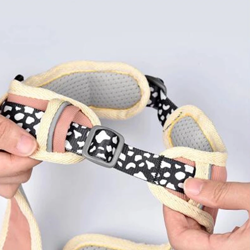 Нейлоновая шлейка для собак светоотражающая Регулируемая мягкая безопасная