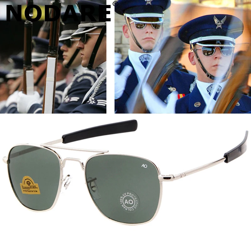 Мужские Солнцезащитные очки авиаторы в стиле милитари|Мужские солнцезащитные