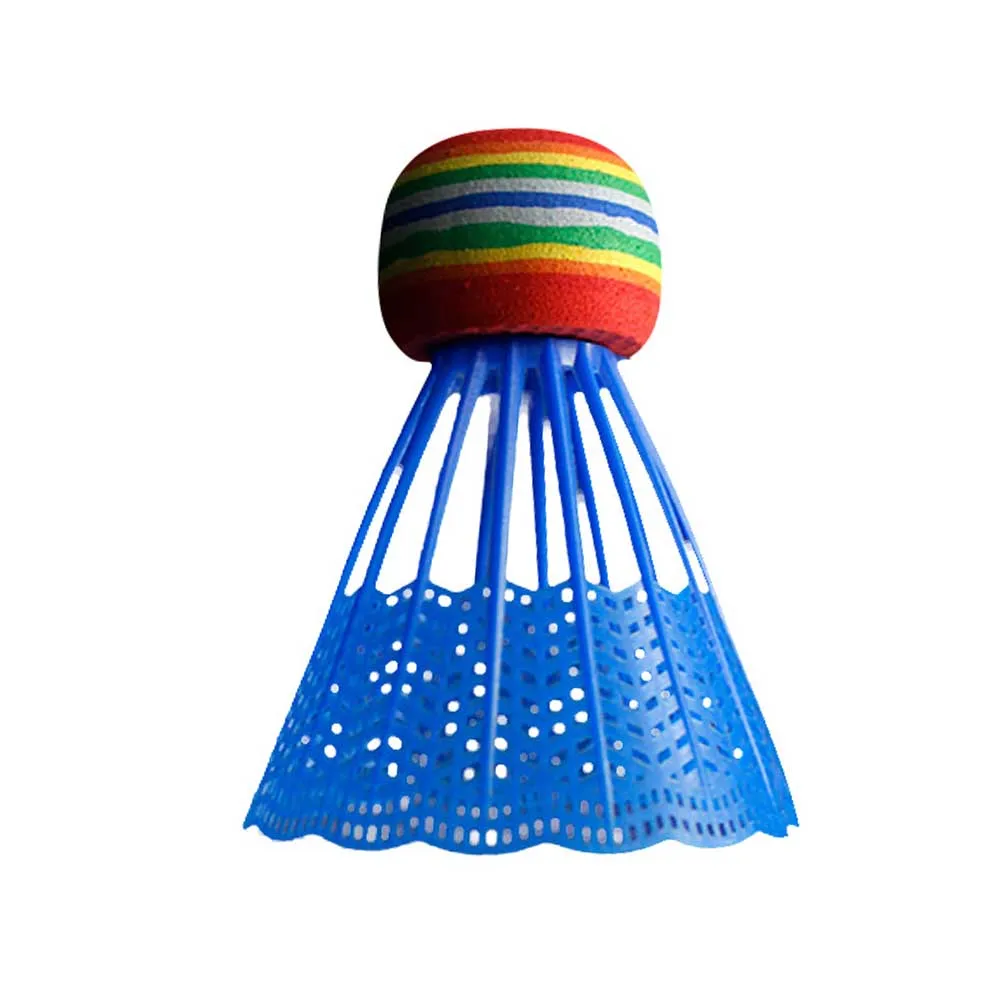 

10pcs Game Sport Outdoor Reusable Practice Nylon Ball Portable Entertainment Rainbow Head Indoor Badminton Durable Gym Training